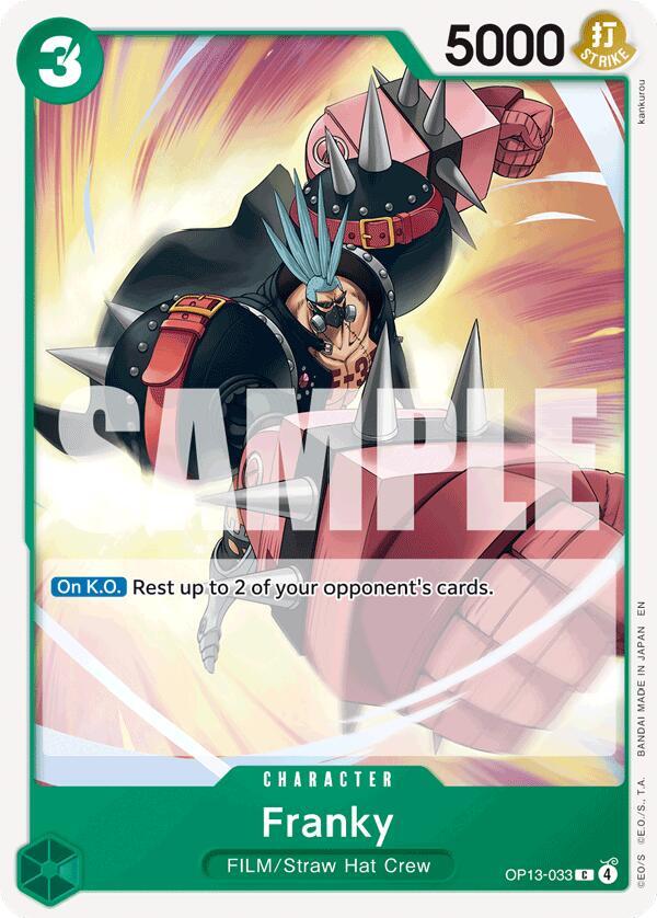 One Piece TCG! Franky - Carrying On His Will (OP13)