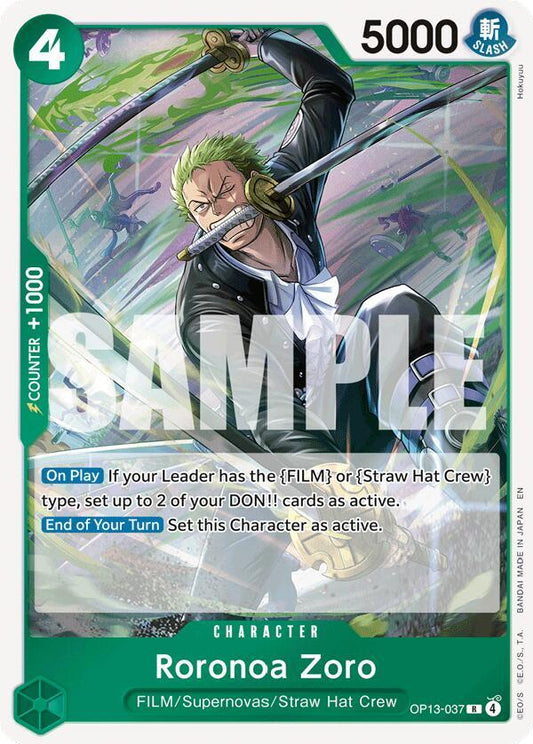 One Piece TCG! Roronoa Zoro - Carrying On His Will (OP13)