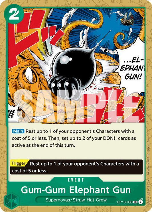 One Piece TCG Gum-Gum Elephant Gun - Carrying On His Will (OP13)