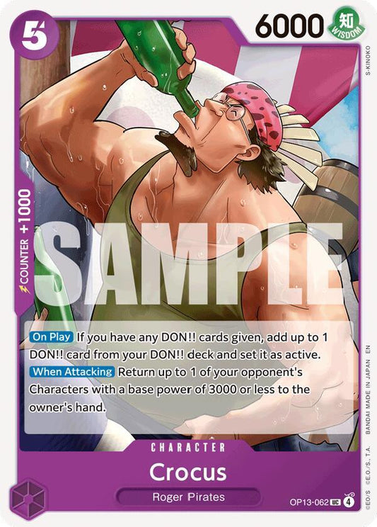One Piece TCG! Crocus - Carrying On His Will (OP13)
