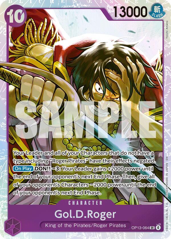 One Piece TCG! Gol.D.Roger (064) - Carrying On His Will (OP13)