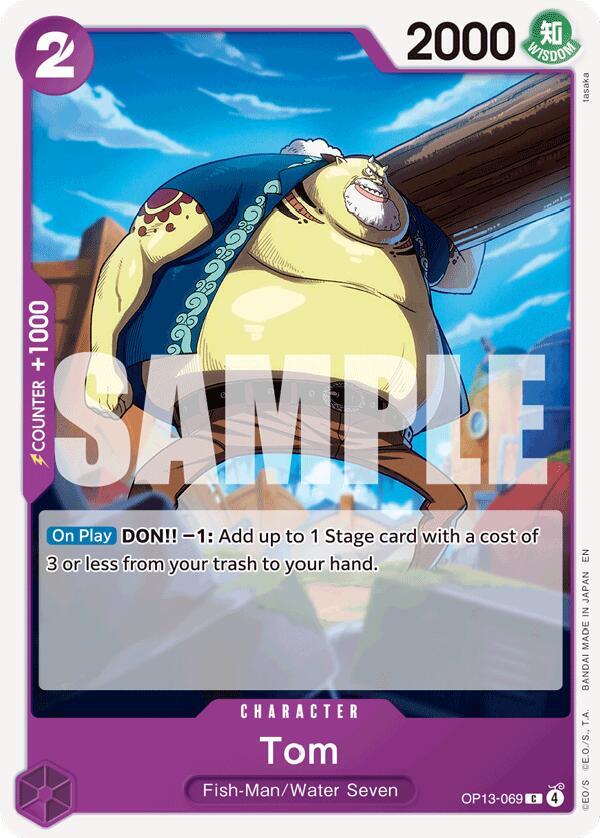 One Piece TCG! Tom - Carrying On His Will (OP13)