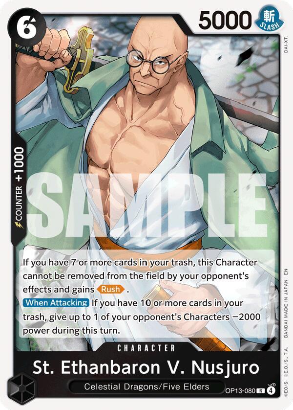 One Piece TCG! St. Ethanbaron V. Nusjuro - Carrying On His Will (OP13)