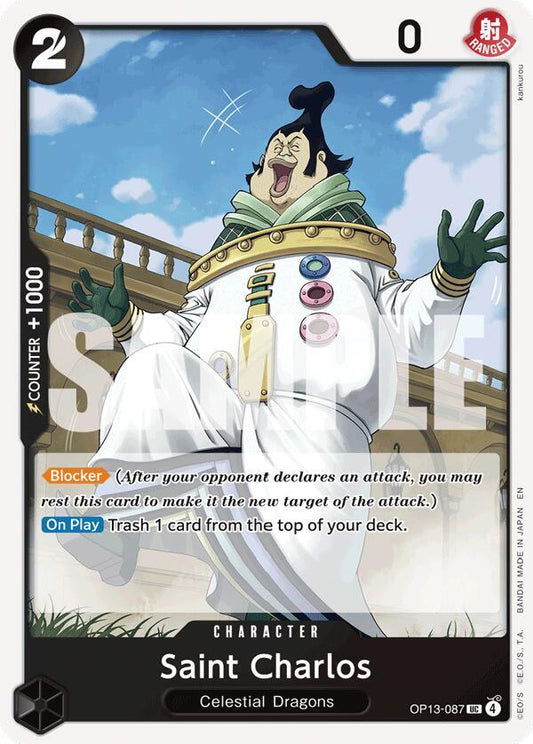 One Piece TCG! Saint Charlos - Carrying On His Will (OP13)
