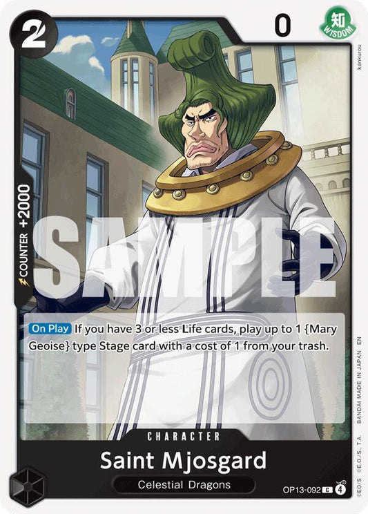 One Piece TCG! Saint Mjosgard - Carrying On His Will (OP13)