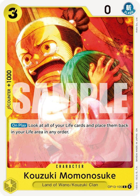 One Piece TCG! Kouzuki Momonosuke - Carrying On His Will (OP13)