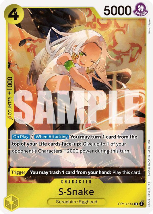 One Piece TCG! S-Snake - Carrying On His Will (OP13)
