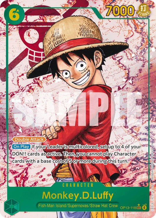 One Piece TCG! Monkey.D.Luffy (118) (Parallel) - Carrying On His Will (OP13)
