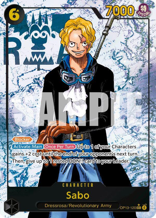 One Piece TCG! Sabo (120) (Parallel) - Carrying On His Will (OP13)