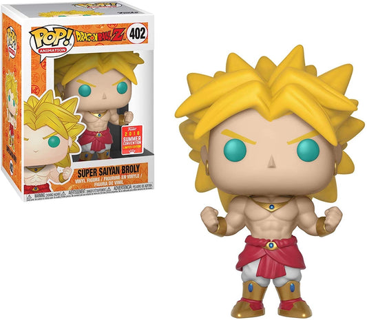 Funko Pop! Dragon Ball Z Super Saiyan Broly 402 Funko 2018 Summer Convention Limited Edition + Free Protector