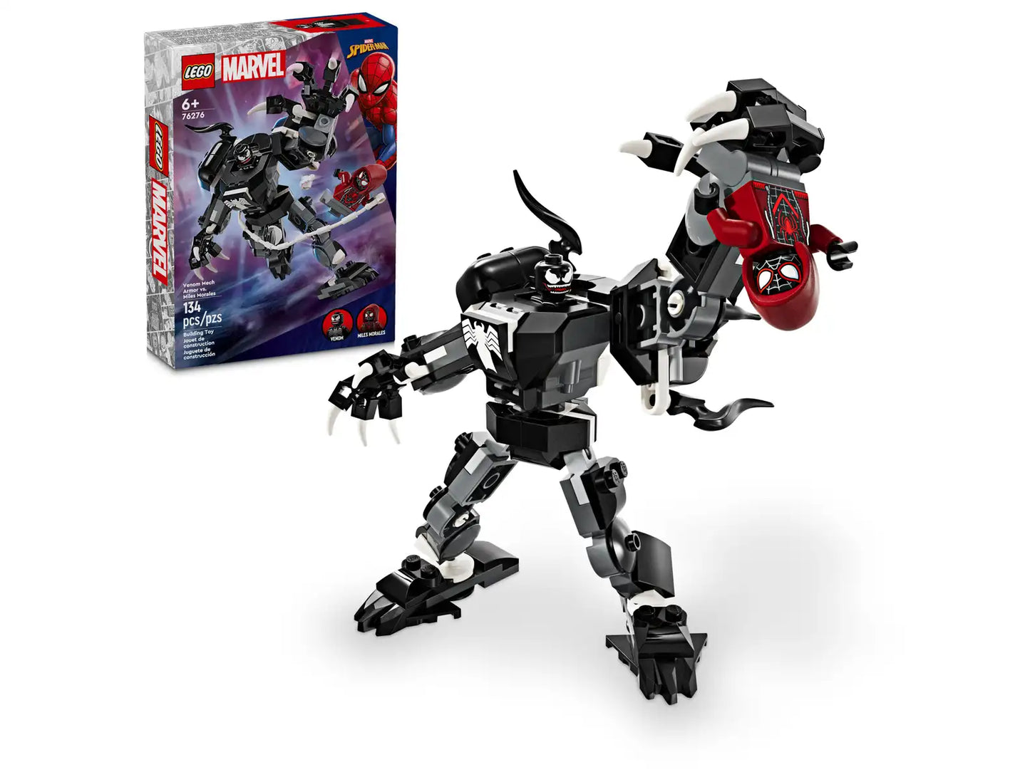 Marvel Spider-Man : Venom Mech Armor vs. Miles Morales 76276 Official LEGO Set