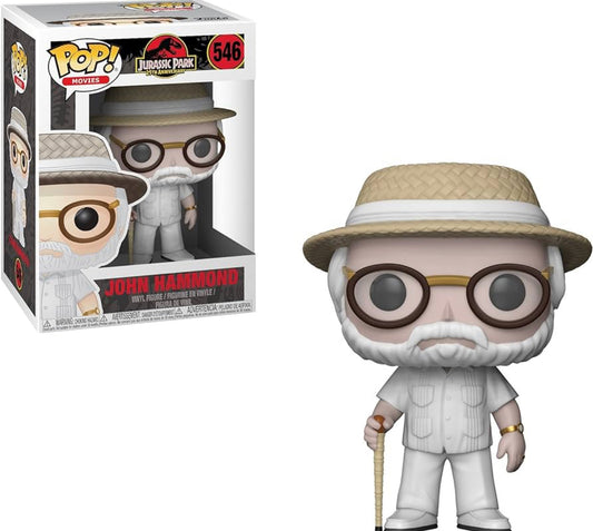 Funko Pop! Jurassic Park 25th Anniversary- John Hammond 546 + Free Protector (VAULTED)
