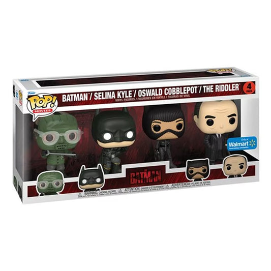 Funko POP! Movies: Batman/ Selina Kyle/ Oswald Cobblepot/ The Riddler 4 pack WALMART Exclusive