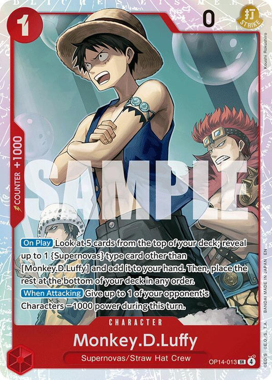 One Piece TCG! Monkey.D.Luffy - OP14-013 - The Azure Sea's Seven (OP14)