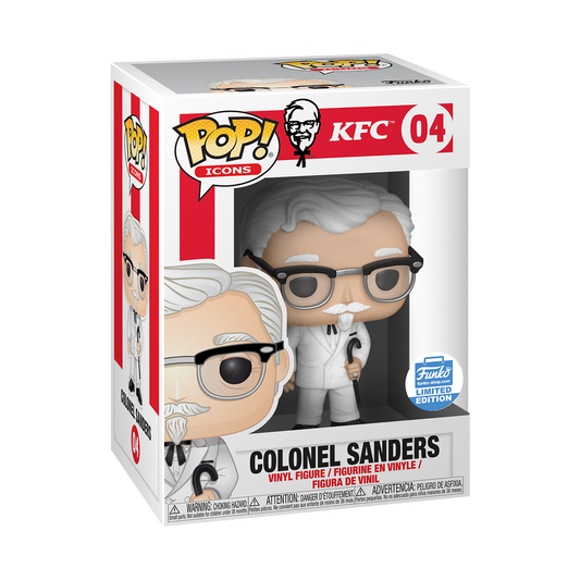 Funko POP! KFC Colonel Sanders 04 Funko Shop Exclusive + Free PROTECTOR (Vaulted)