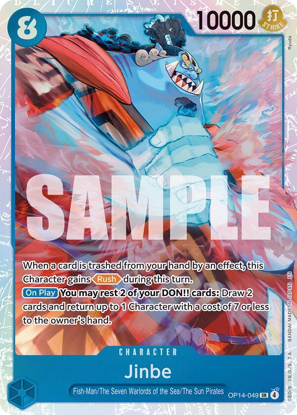 One Piece TCG! Jinbe - OP14-049 - The Azure Sea's Seven (OP14)