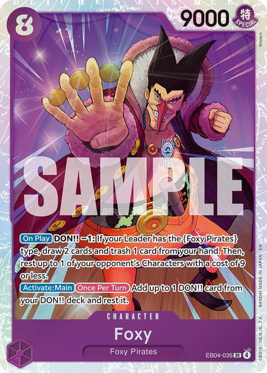 One Piece TCG! Foxy - The Azure Sea's Seven (OP14)