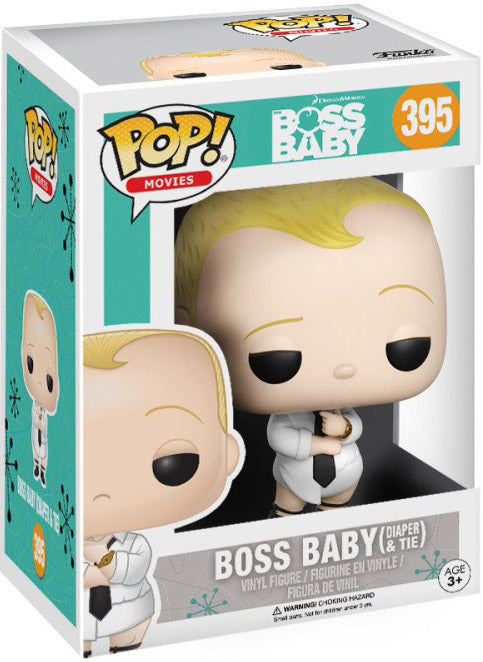 Funko Pop! DreamWorks Boss Baby (in diaper) 395 + Free Protector (VAULTED)