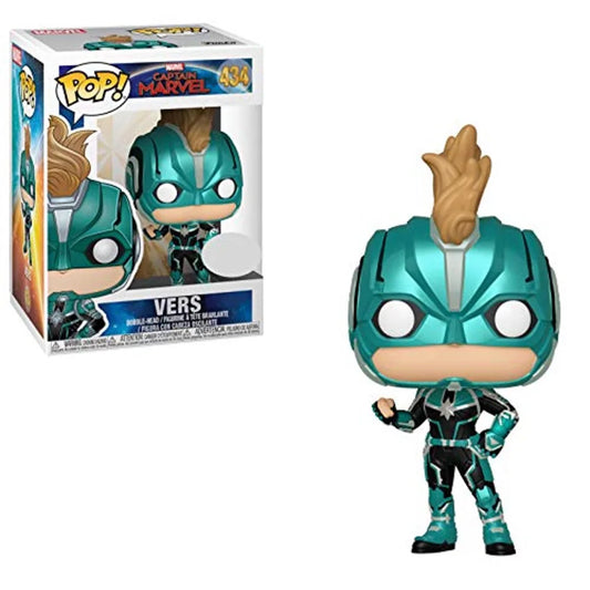 Funko POP! Marvel: Captain Marvel #434 - VERS EB GAMES Exclusive + PROTECTOR! (VAULTED)