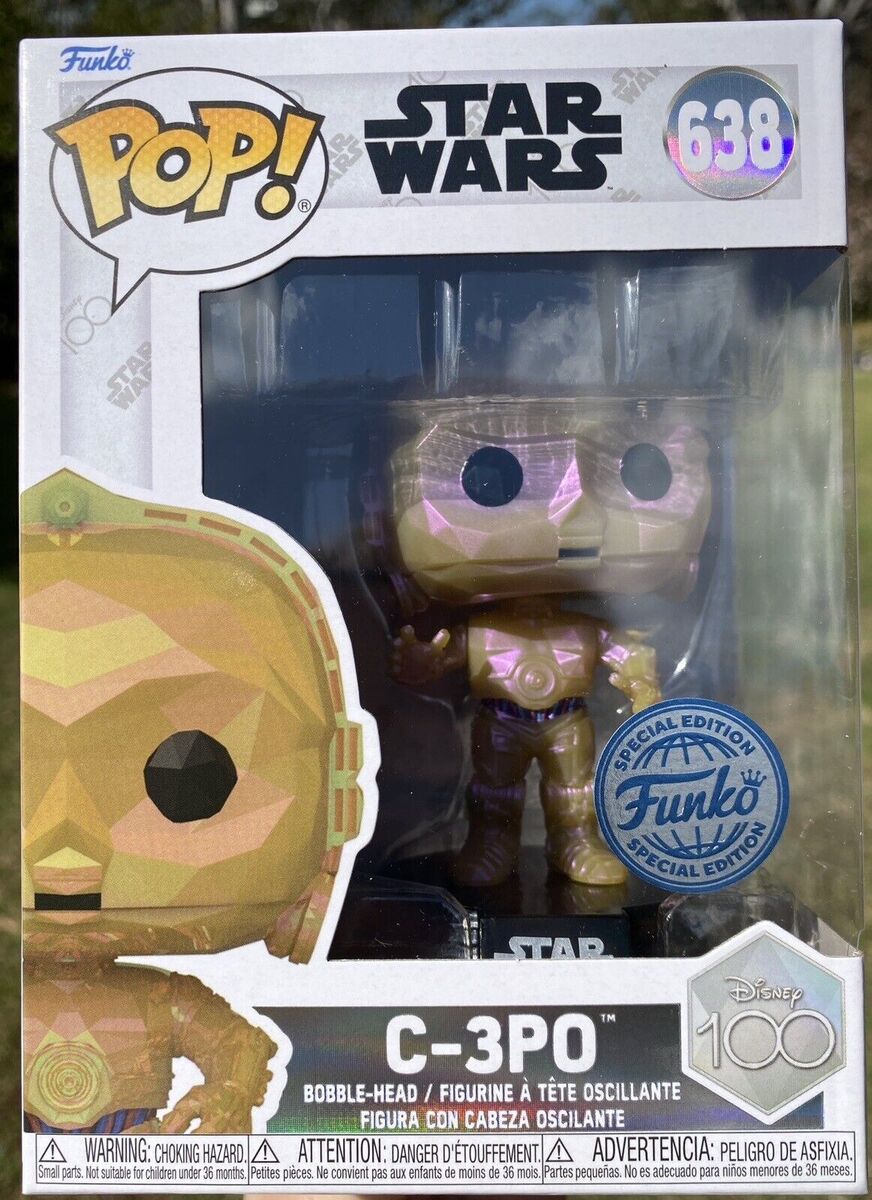 Funko Pop! Star Wars Disney 100 C-3PO 638 Funko Special Edition+ Free Protector
