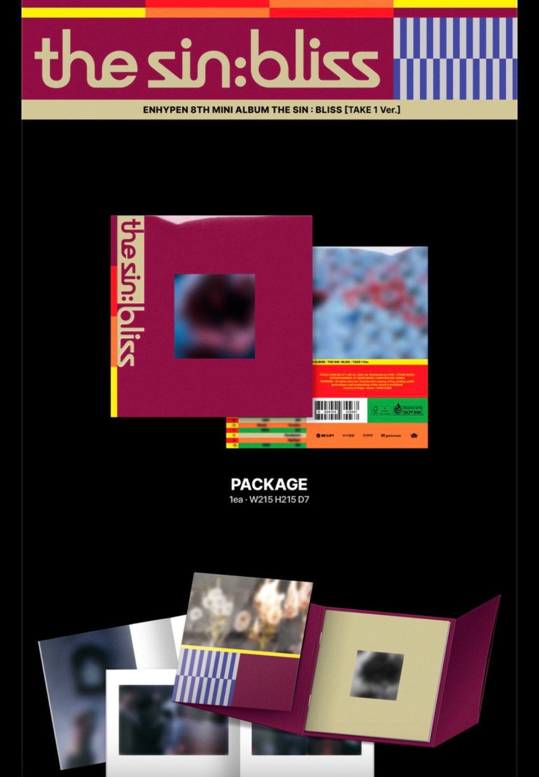 (PRE-ORDER) K-POP ENHYPEN - THE SIN: BLISS (4 VERSIONS) RANDOM