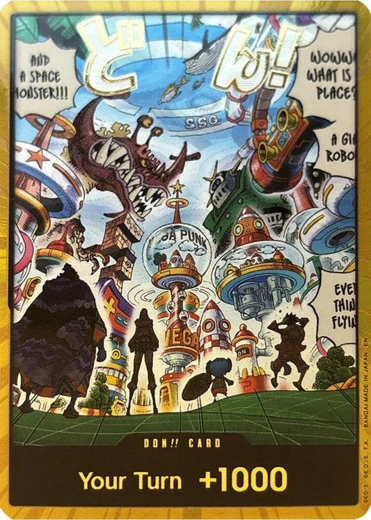 One Piece TCG! DON!! Card (Egghead) (Gold) - The Azure Sea's Seven (OP14)