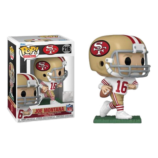 Funko Pop! Football NFL San Francisco 49ers Joe Montana 216 + Free Protector