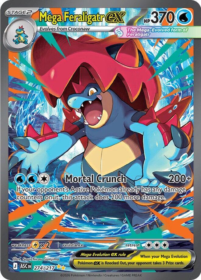 Pokemon TCG! Mega Feraligatr ex - 274/217 - ME: Ascended Heroes (ASC)