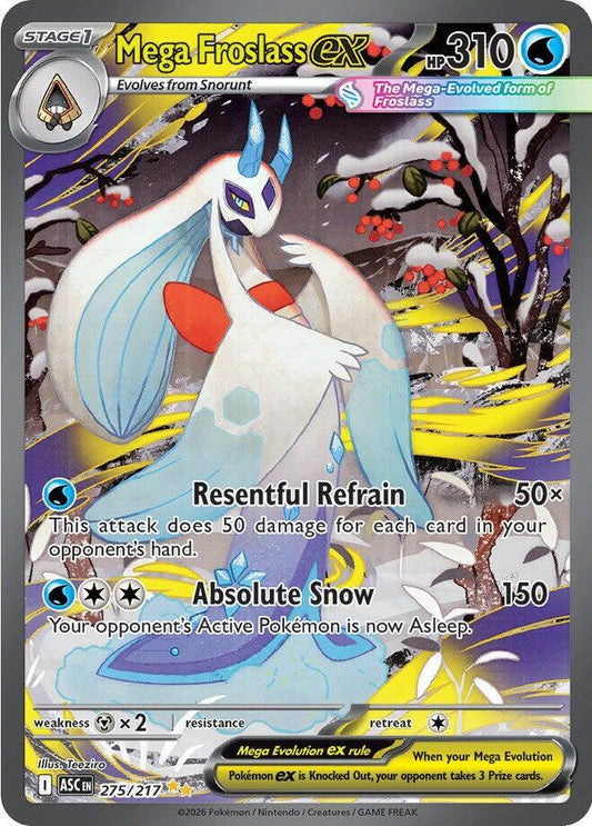 Pokemon TCG! Mega Froslass ex - 275/217 - ME: Ascended Heroes (ASC)