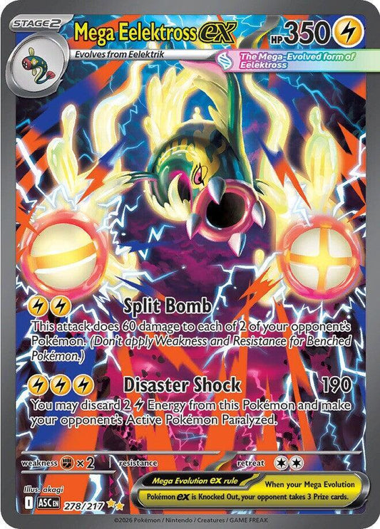 Pokemon TCG! Mega Eelektross ex - 278/217 - ME: Ascended Heroes (ASC)