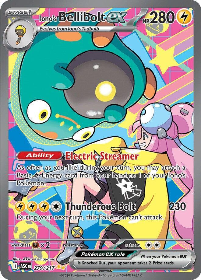 Pokemon TCG! Iono's Bellibolt ex - 279/217 - ME: Ascended Heroes (ASC)