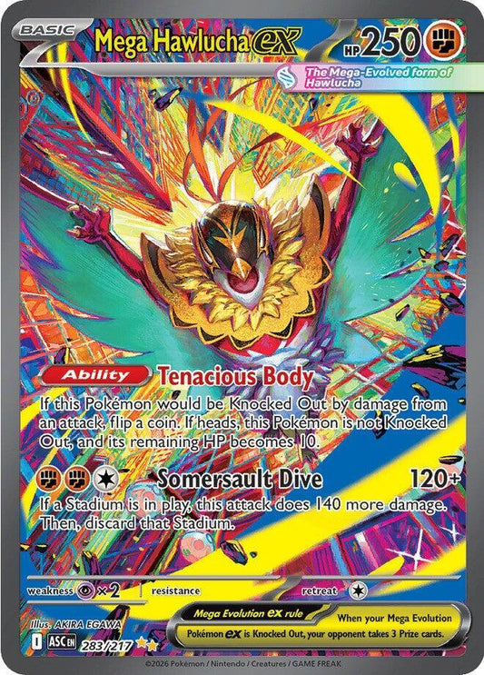 Pokemon TCG! Mega Hawlucha ex - 283/217 - ME: Ascended Heroes (ASC)