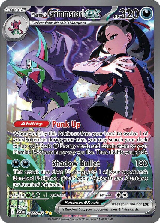 Pokemon TCG! Marnie's Grimmsnarl ex - ME: Ascended Heroes (ASC)