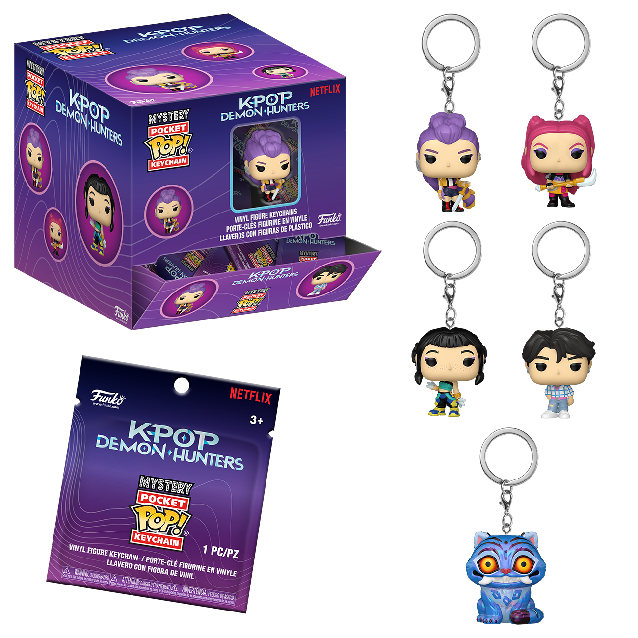 K-pop Demon Hunters Mystery Pocket Pop Keychain Blind Bag (One Variation Chosen at Random)