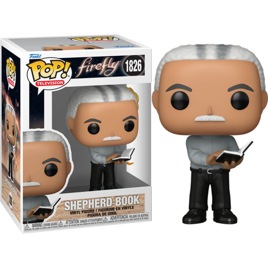 Funko Pop! Firefly - Shepherd Book 1826 Figure + Pop Protector