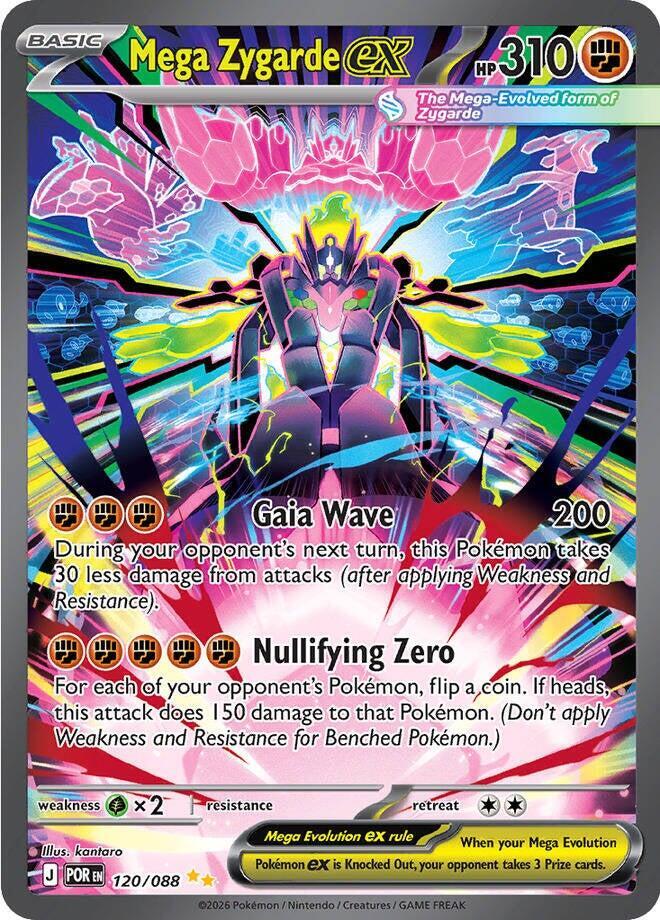 Pokemon TCG! Mega Zygarde ex - 120/088 - ME03: Perfect Order (POR)