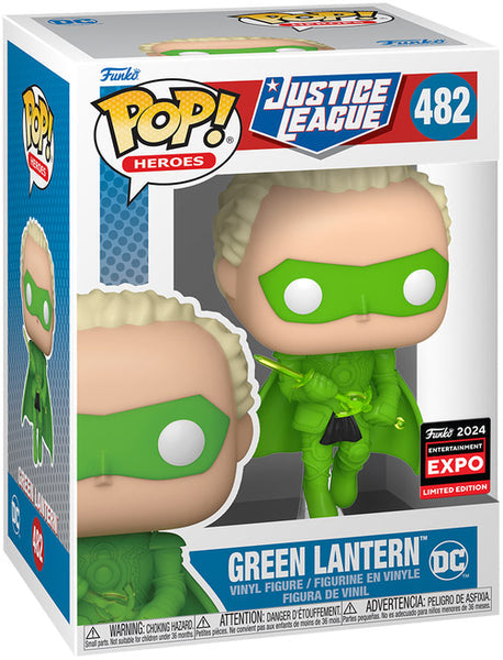Funko Pop! DC Justice League Green Lantern 482 Funko 2024 Entertainment Expo Exclusive + Free Protector