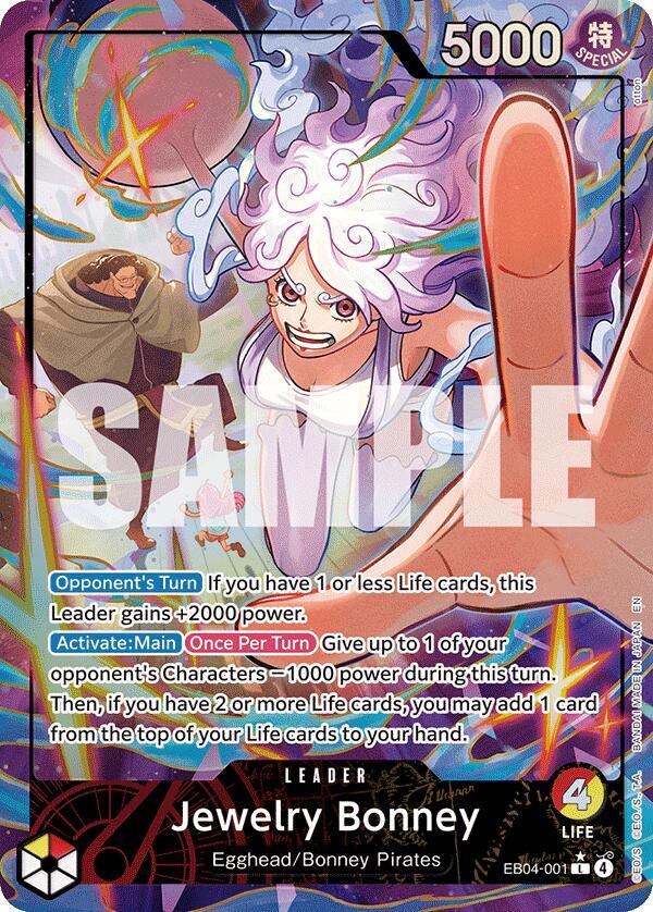 One Piece TCG! Jewelry Bonney (EB04-001) (Alternate Art) - Adventure on Kami's Island (OP15-EB04)