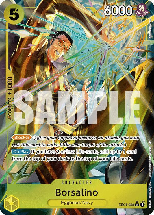 One Piece TCG! Borsalino (Alternate Art) - Adventure on Kami's Island (OP15-EB04)