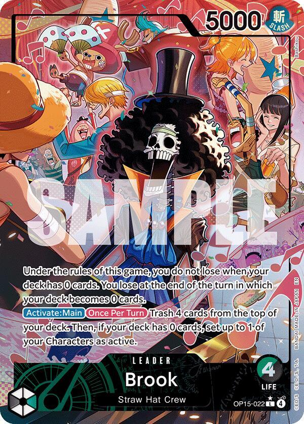 One Piece TCG! Brook (OP15-022) (Alternate Art) - Adventure on Kami's Island (OP15-EB04)