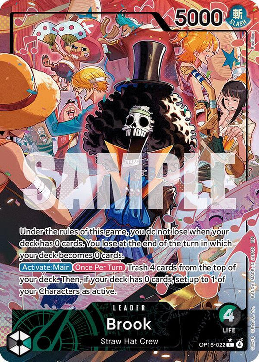 One Piece TCG! Brook (OP15-022) (Alternate Art) - Adventure on Kami's Island (OP15-EB04)