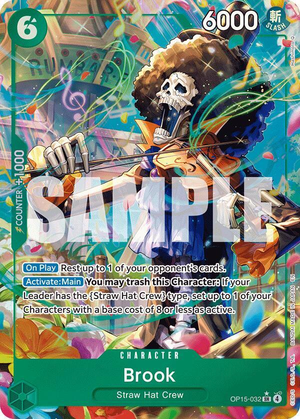 One Piece TCG! Brook (OP15-032) (Alternate Art) - Adventure on Kami's Island (OP15-EB04)