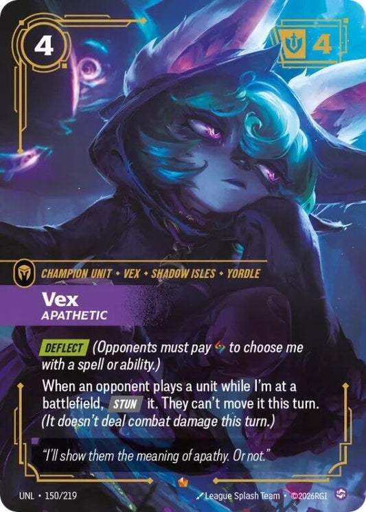 Riftbound TCG! Vex - Apathetic - Unleashed (UNL)