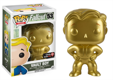 Funko Pop! Fallout - Vault Boy 53 GameStop Exclusive Figure + Pop Protector