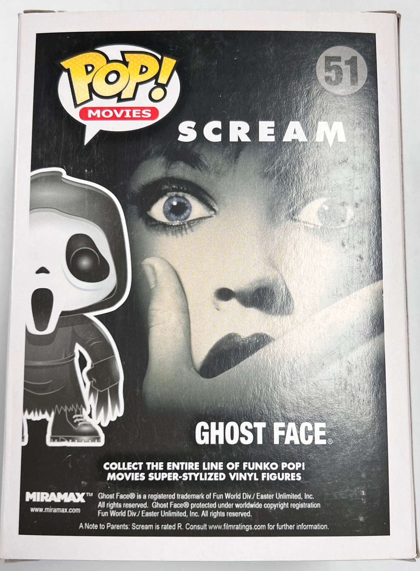 Funko Pop! Movies: Scream Ghost Face #51 Vaulted Very Rare + Protector