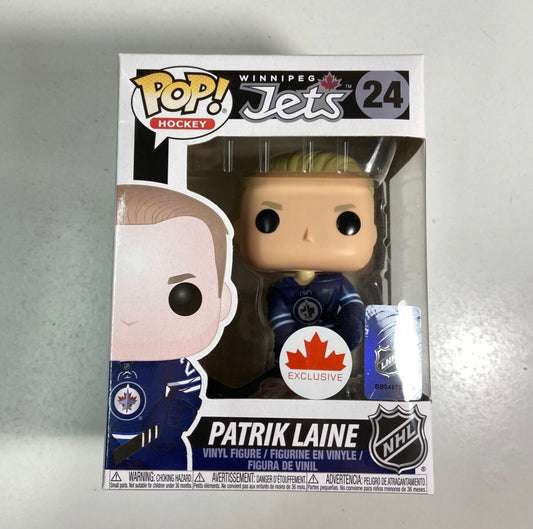 Funko Pop! Hockey NHL Winnipeg Jets Patrik Laine 24 Canada Exclusive + Free Protector