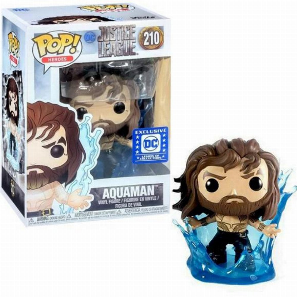 Funko Pop! DC Justice League - Aquaman 210 DC Exclusive Legion of Collectors Figure + Pop Protector