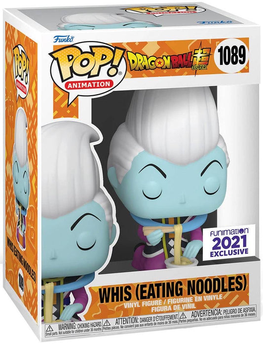 Funko Pop! Dragon Ball Super Whis (Eating Noodles) 1089 Funimation 2021 Exclusive + Free Protector