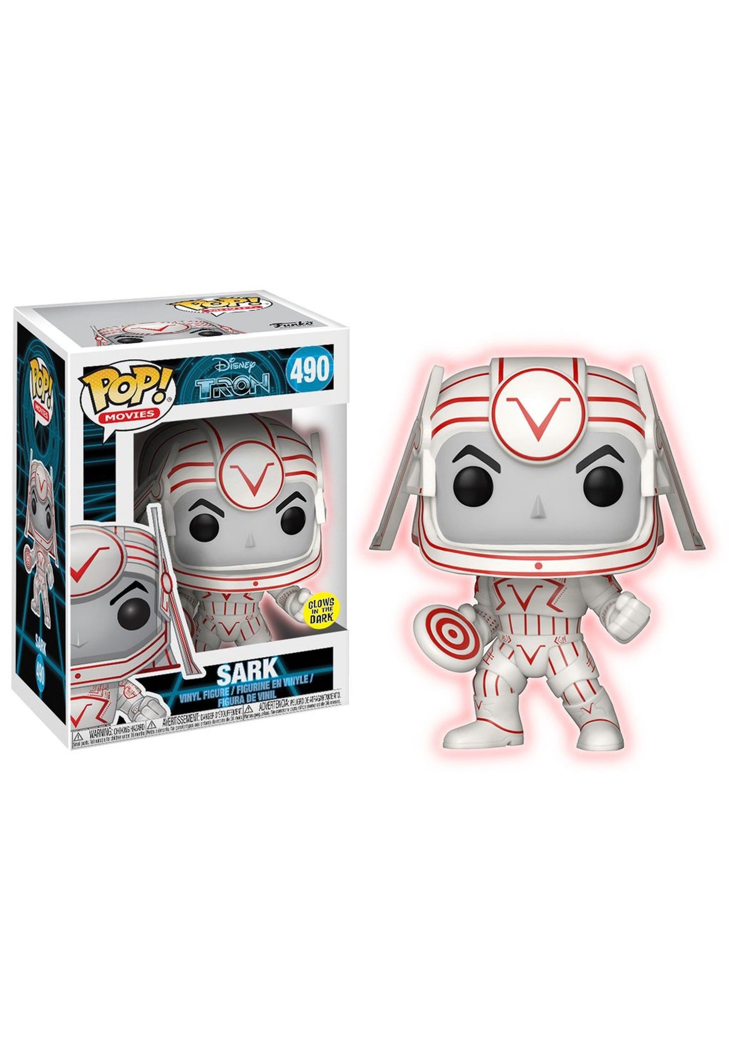 Funko Pop! Disney Tron - Sark 490 Glows in the Dark Figure + Pop Protector