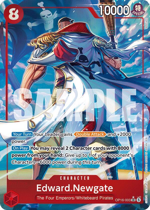 One Piece TCG! Edward.Newgate (Alternate Art) - The Time of Battle (OP16)
